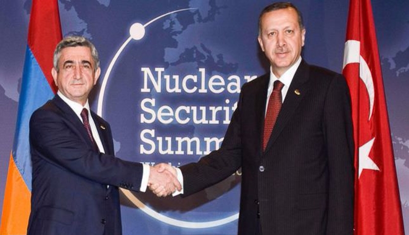 Photo: Meeting of Armenia’s President Serzh Sargsyan and Turkey’s Prime Minister Recep Tayyip Erdogan on the margins of the Nuclear Security Summit in Washington, April 12, 2010