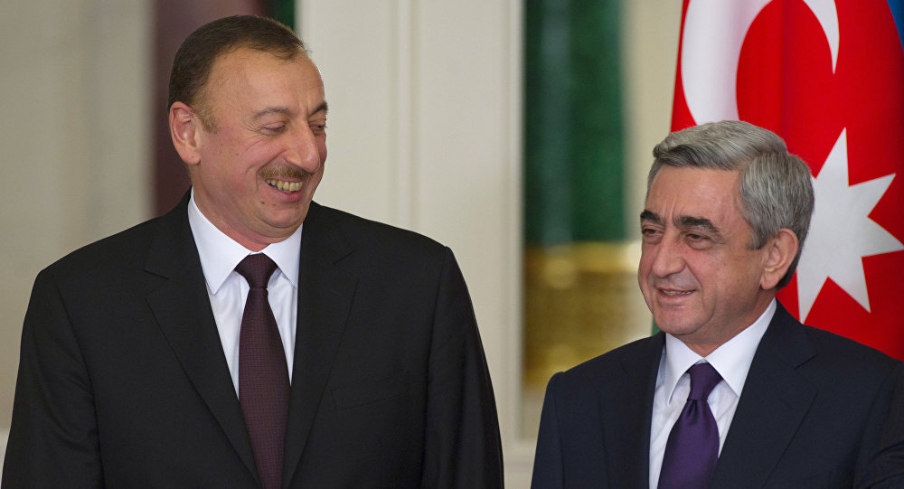 Azerbaijan President Ilkham Aliyev and Armenian President Serzh Sargsyan. 