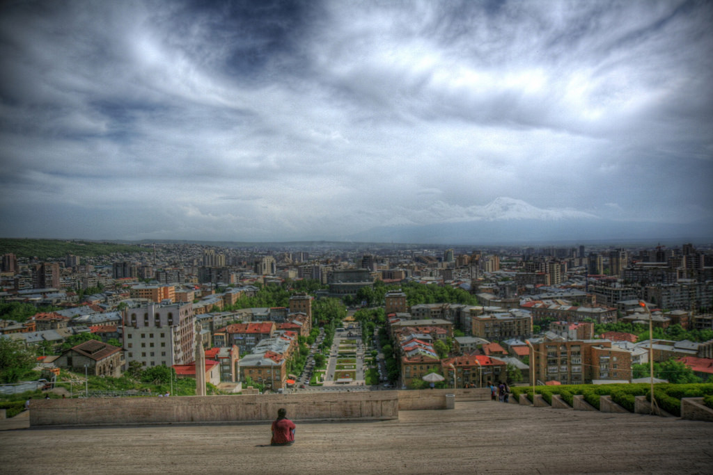 A view overlooking the Armenian capital, Yerevan. Photo via Dmitry.