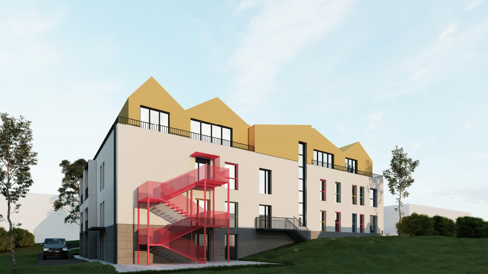  Digital rendering of Stepanakert kindergarten